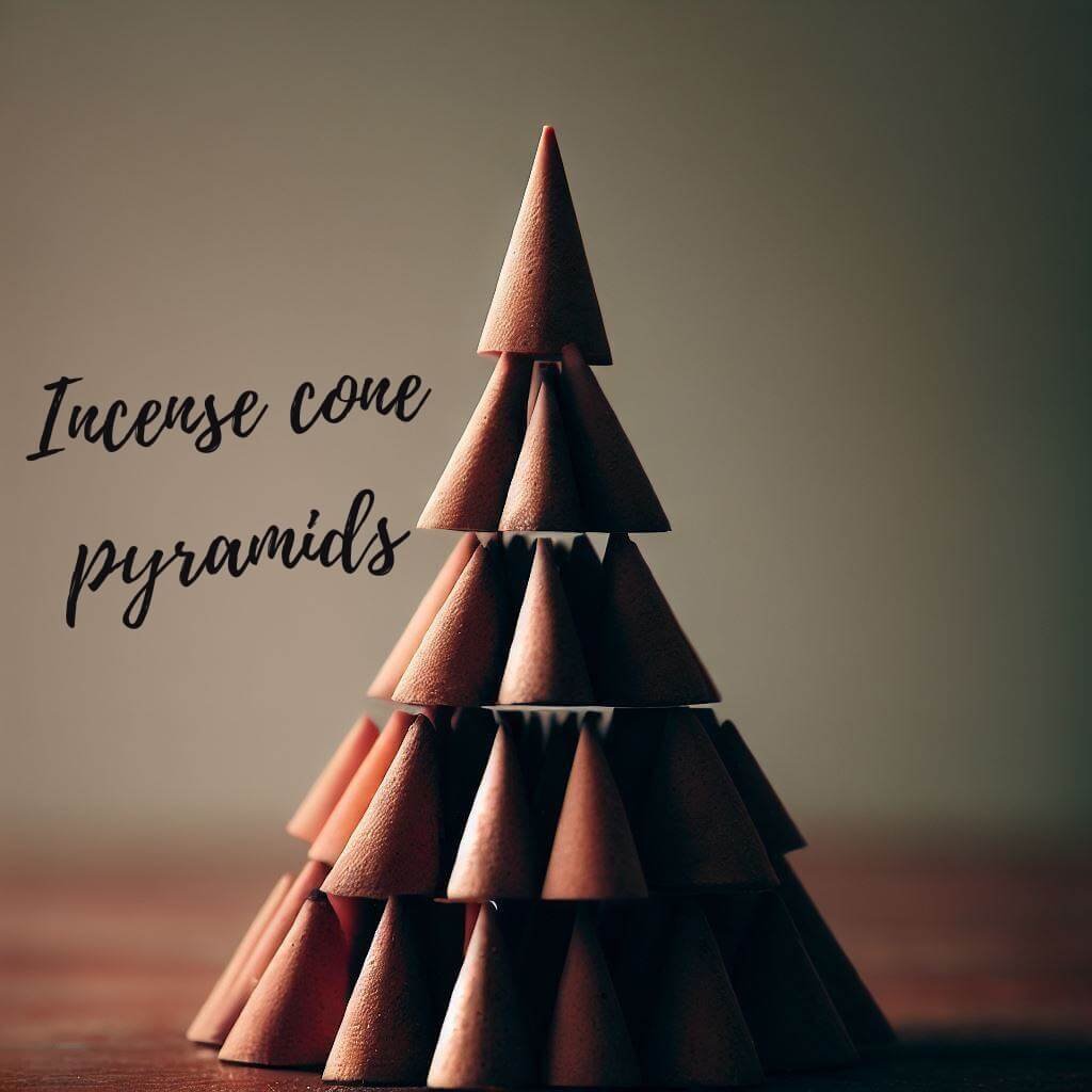 Incense cone pyramids