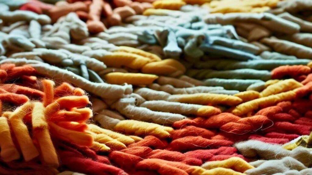 Rag rug fabric