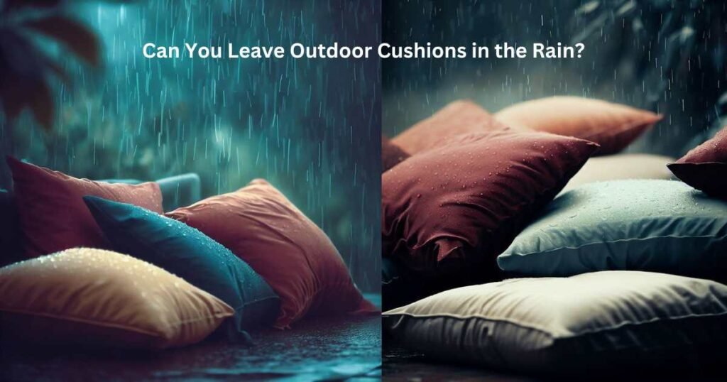 can you leave outdoor cushions in the rain