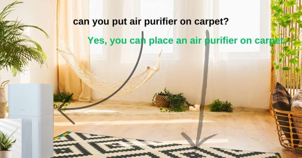 can you put air purifier on carpet