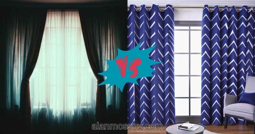 comparison of drapes vs curtains