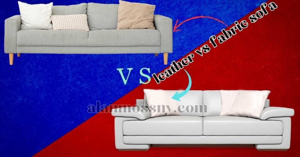 comparison of leather vs fabric sofa