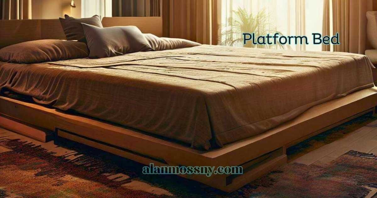 platform bed decorative room