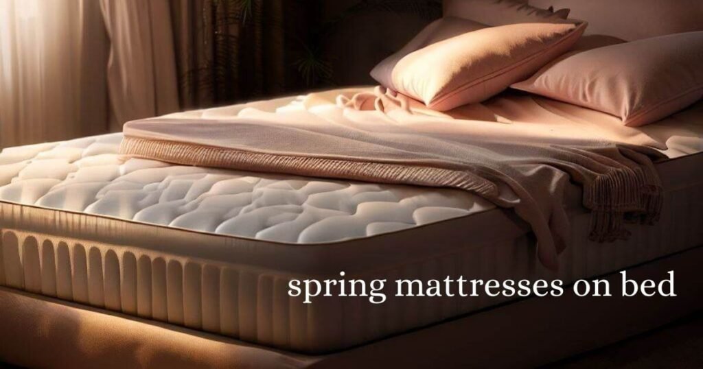 spring mattresses on bed
