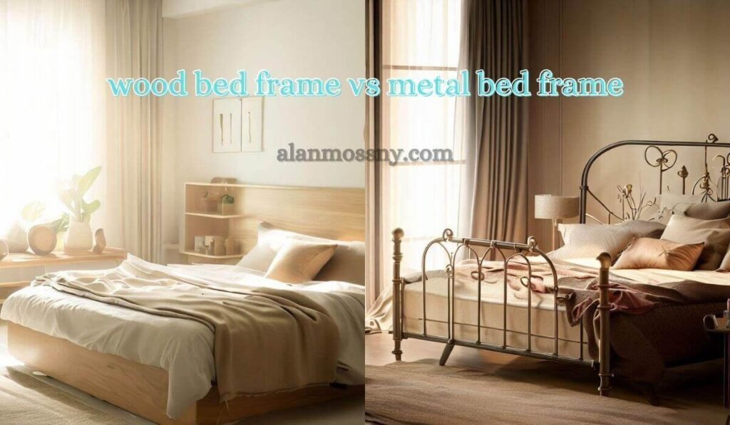 wood bed frame vs metal bed frame